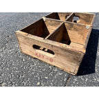Rare Vintage KAYO Milk Soda Wooden Crate Advertising 6-Pack Bottle Carrier