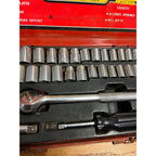 Vintage Oxwall 40 Pc Powermaster Socket Set Metric - Inch #4860 - Used