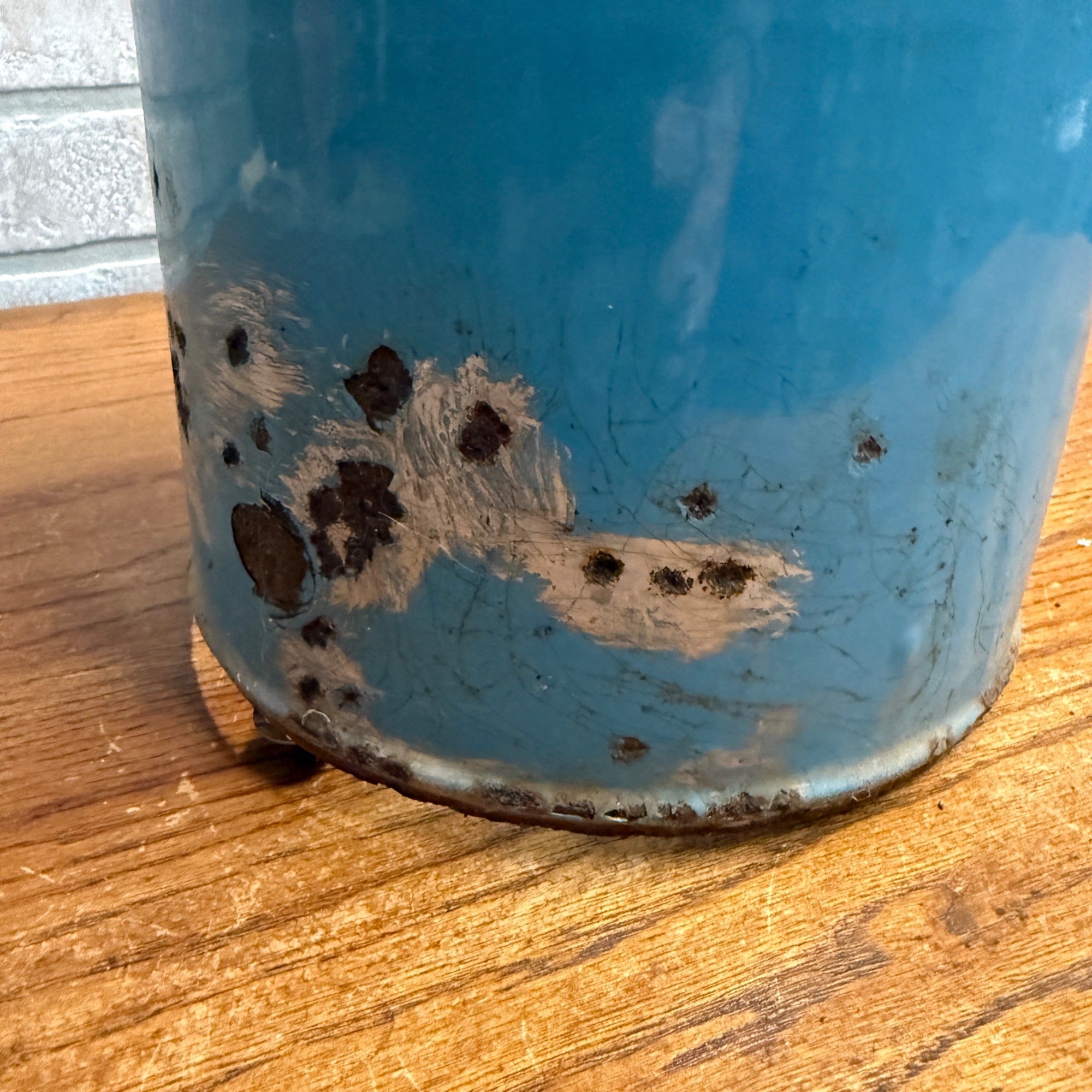 Robin Egg Blue Enamel 230-C Perfection Oil Kero Parlor Heater Cylinder Part