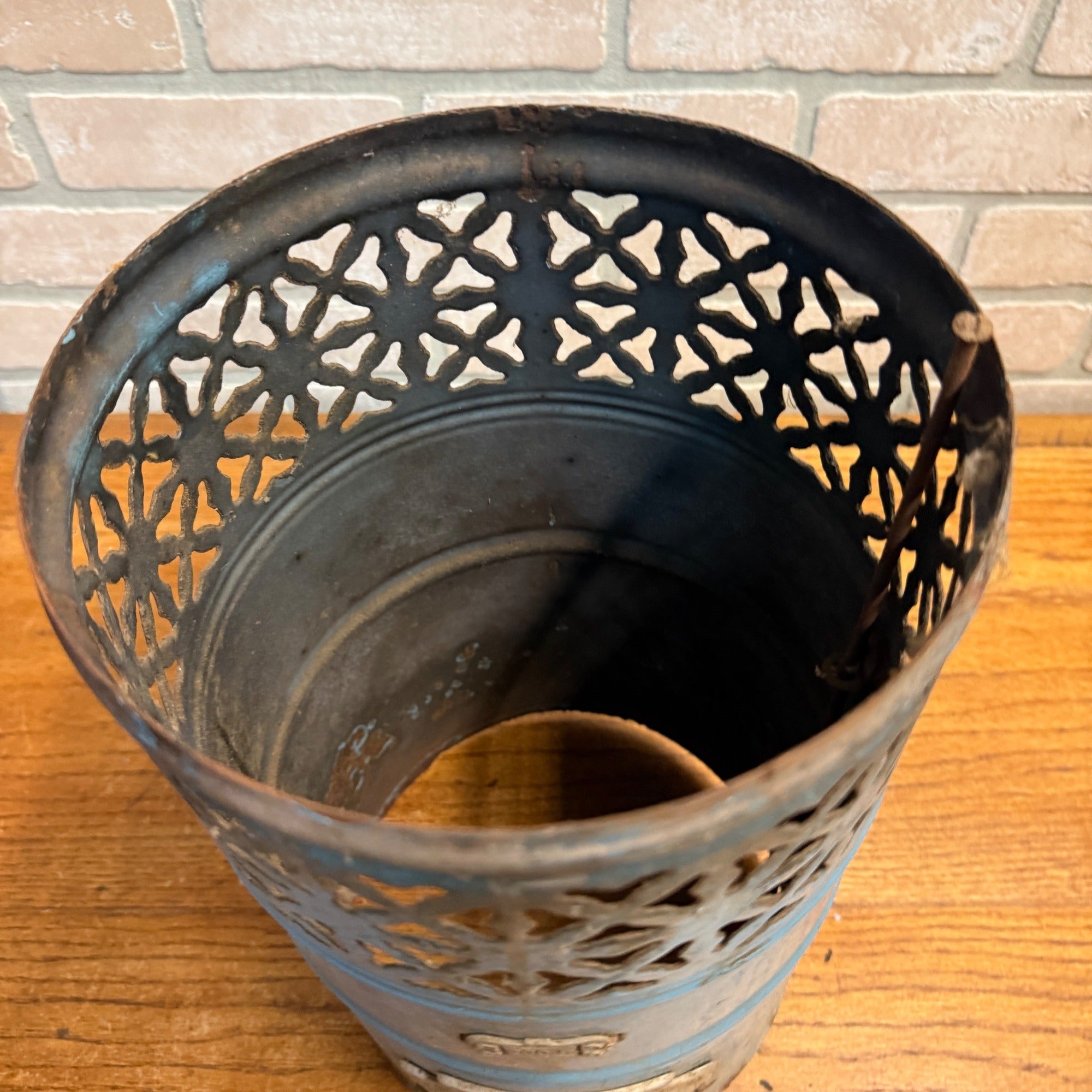 Robin Egg Blue Enamel 230-C Perfection Oil Kero Parlor Heater Cylinder Part