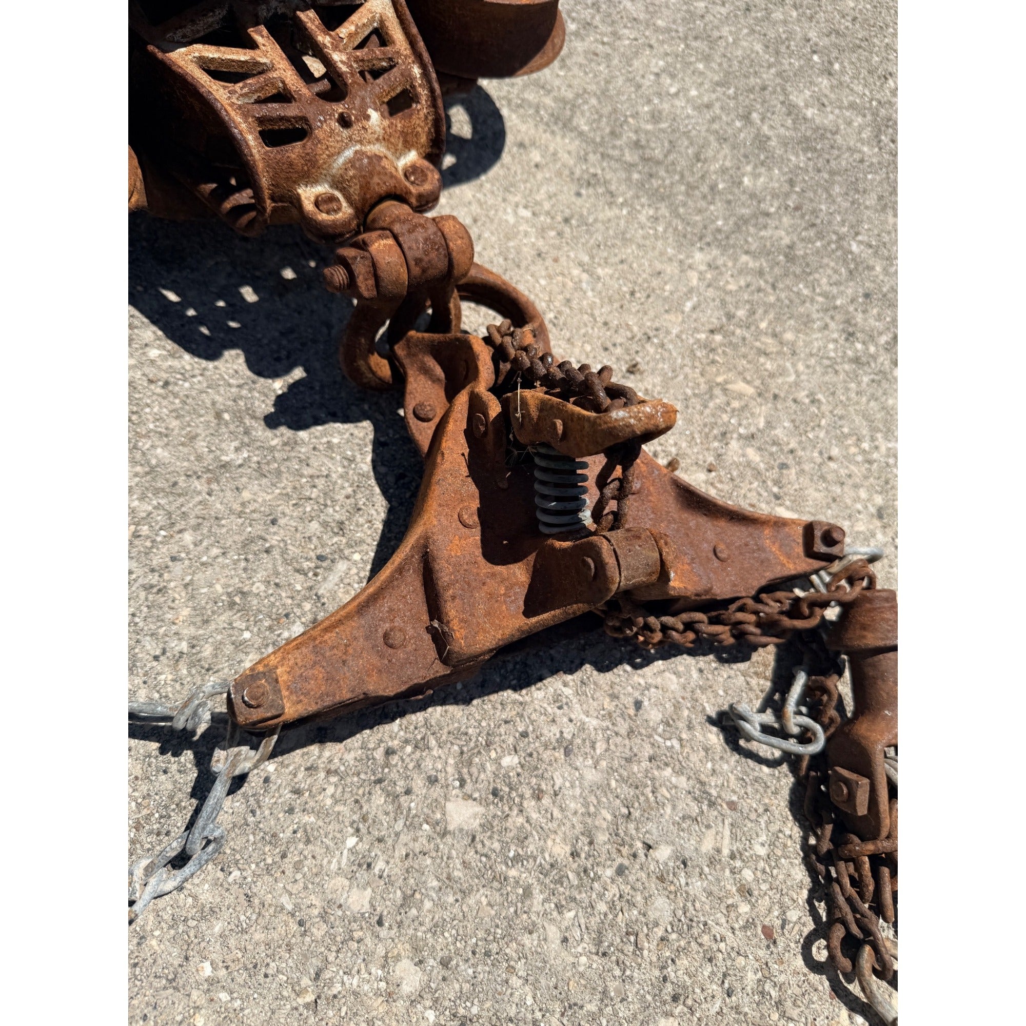 Antique F.E. Myers Unloader Barn Hay Trolley w/ Center Drop Pulley & Jamesway
