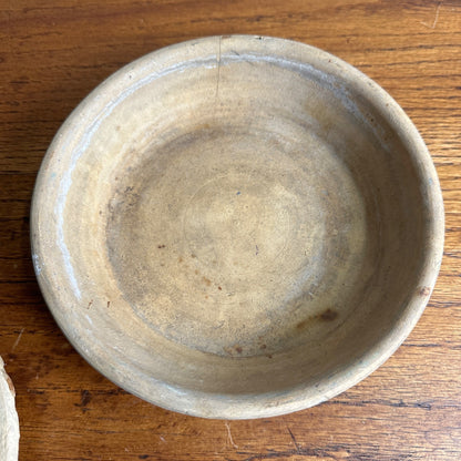 Vintage (2) Redwing Stoneware Planter Bases Water Dishes