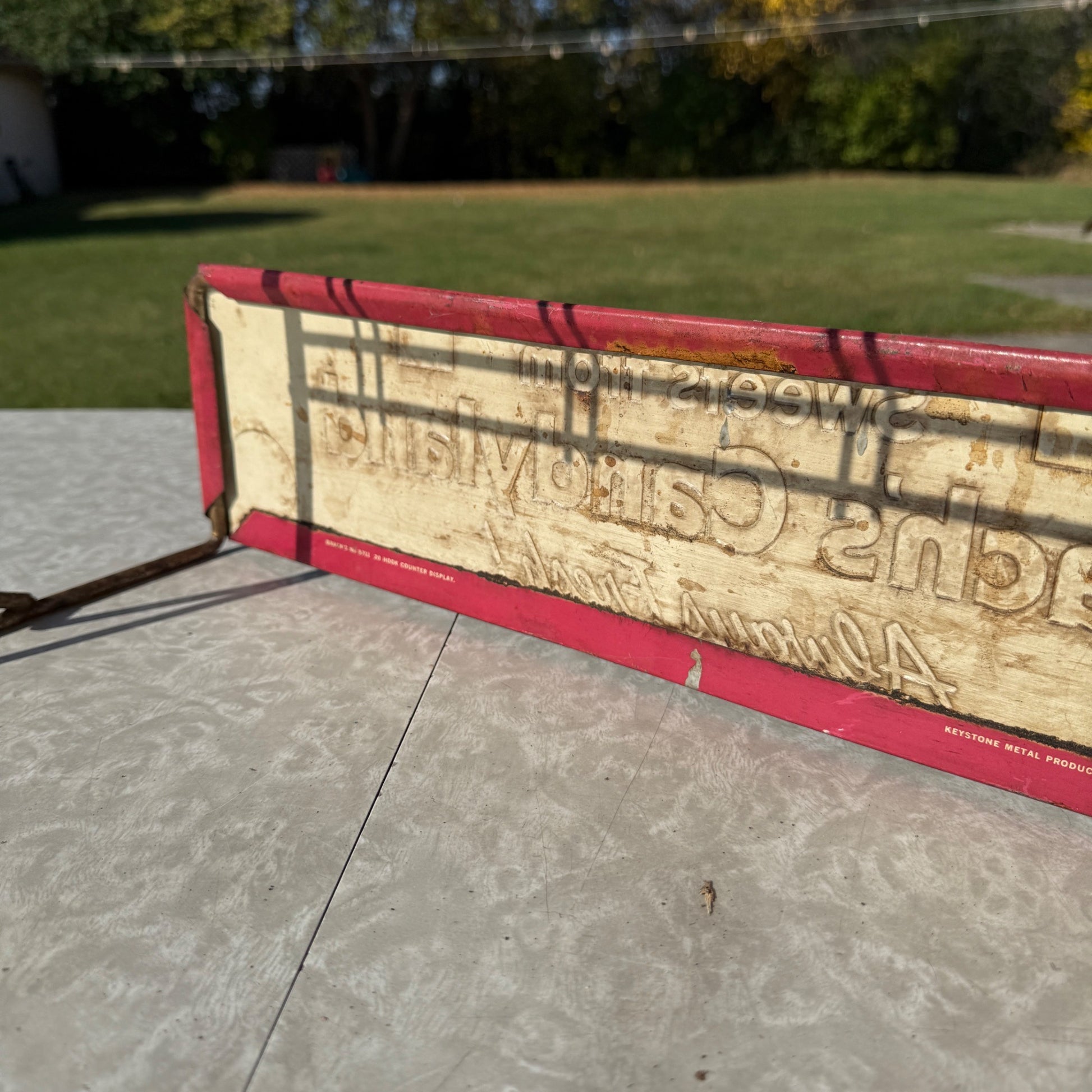 Vintage Brach's Candyland 10c Metal Store Display Rack & Advertising Sign
