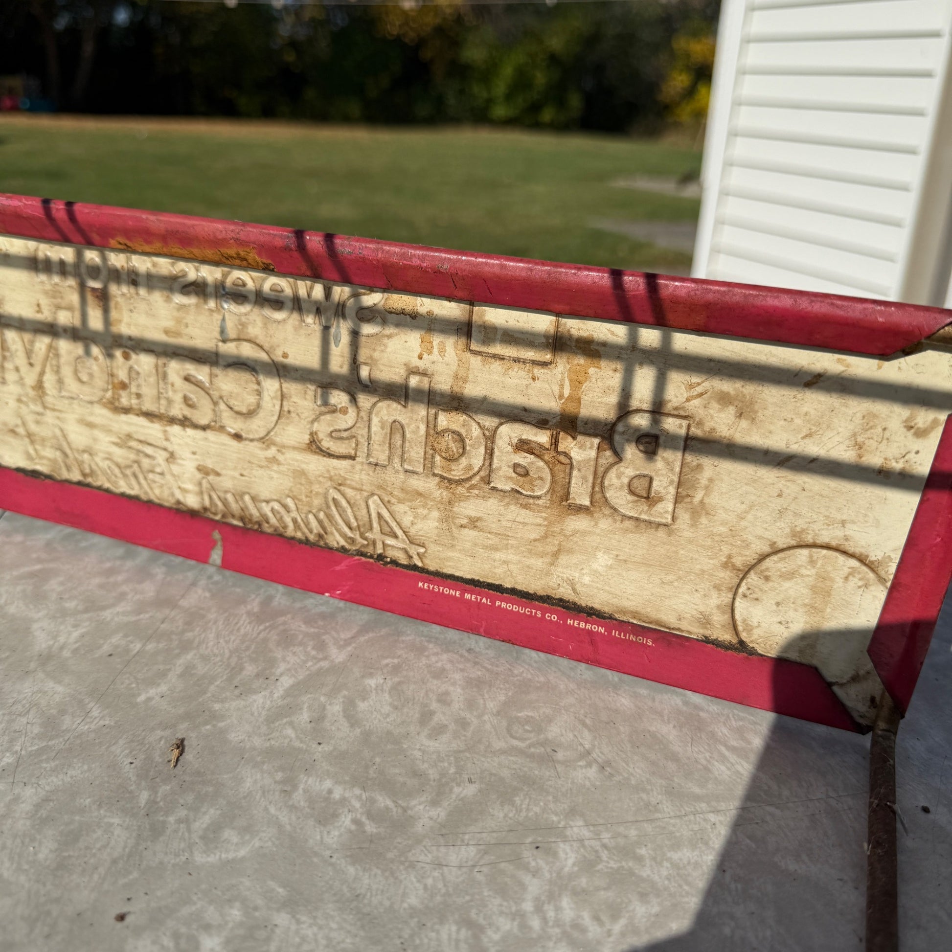 Vintage Brach's Candyland 10c Metal Store Display Rack & Advertising Sign