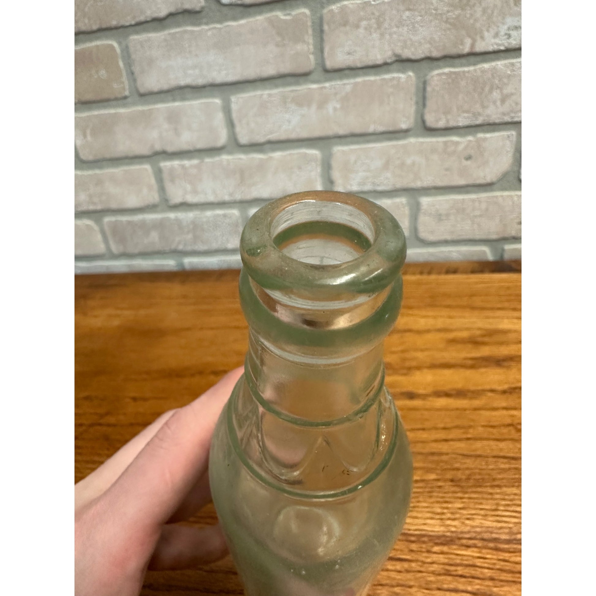 Vintage Joliet Citizens Brewing Co. Beer Bottle Clear Aqua Embossed ILL Illinois
