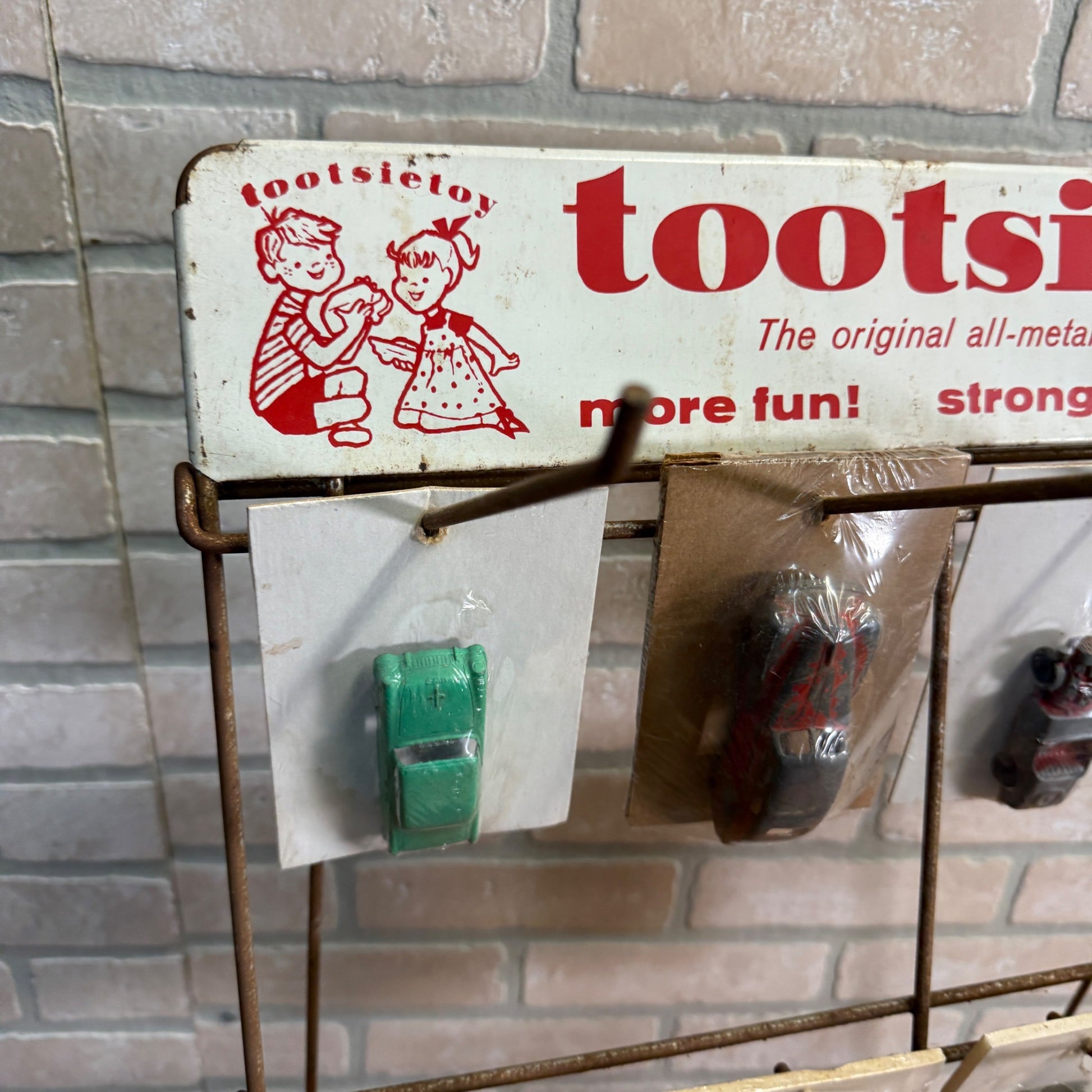 RARE Vintage 1950s TootsieToy Cars Toy Store Display Advertising Rack Sign