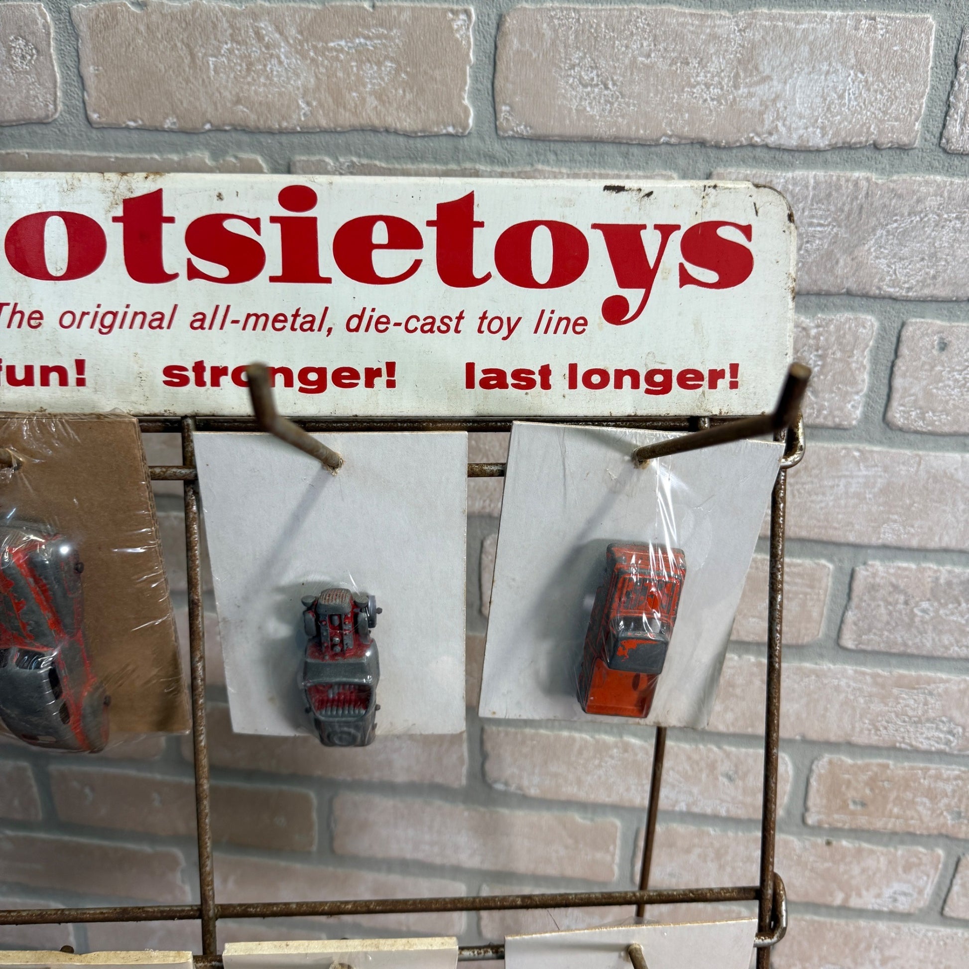 RARE Vintage 1950s TootsieToy Cars Toy Store Display Advertising Rack Sign