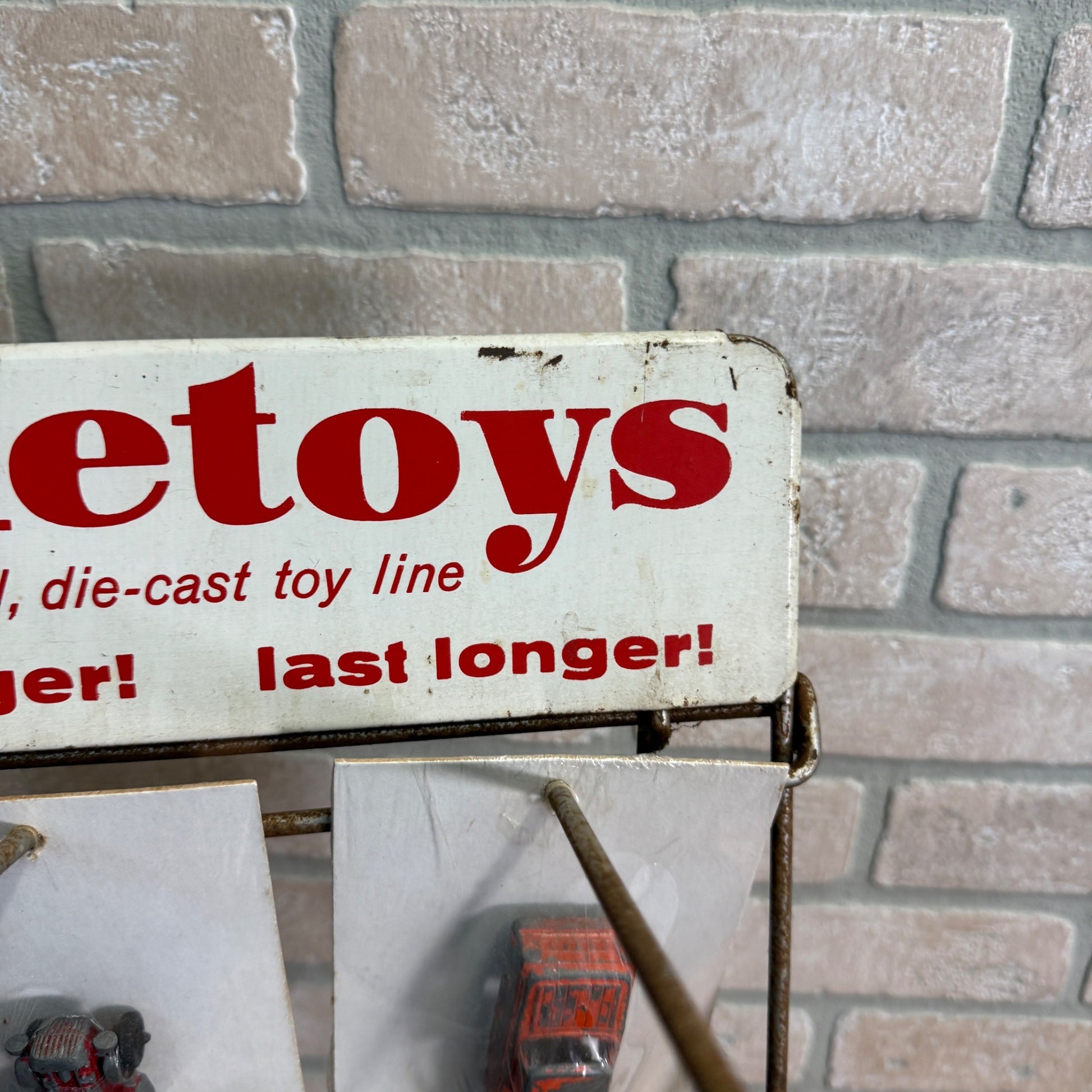 RARE Vintage 1950s TootsieToy Cars Toy Store Display Advertising Rack Sign