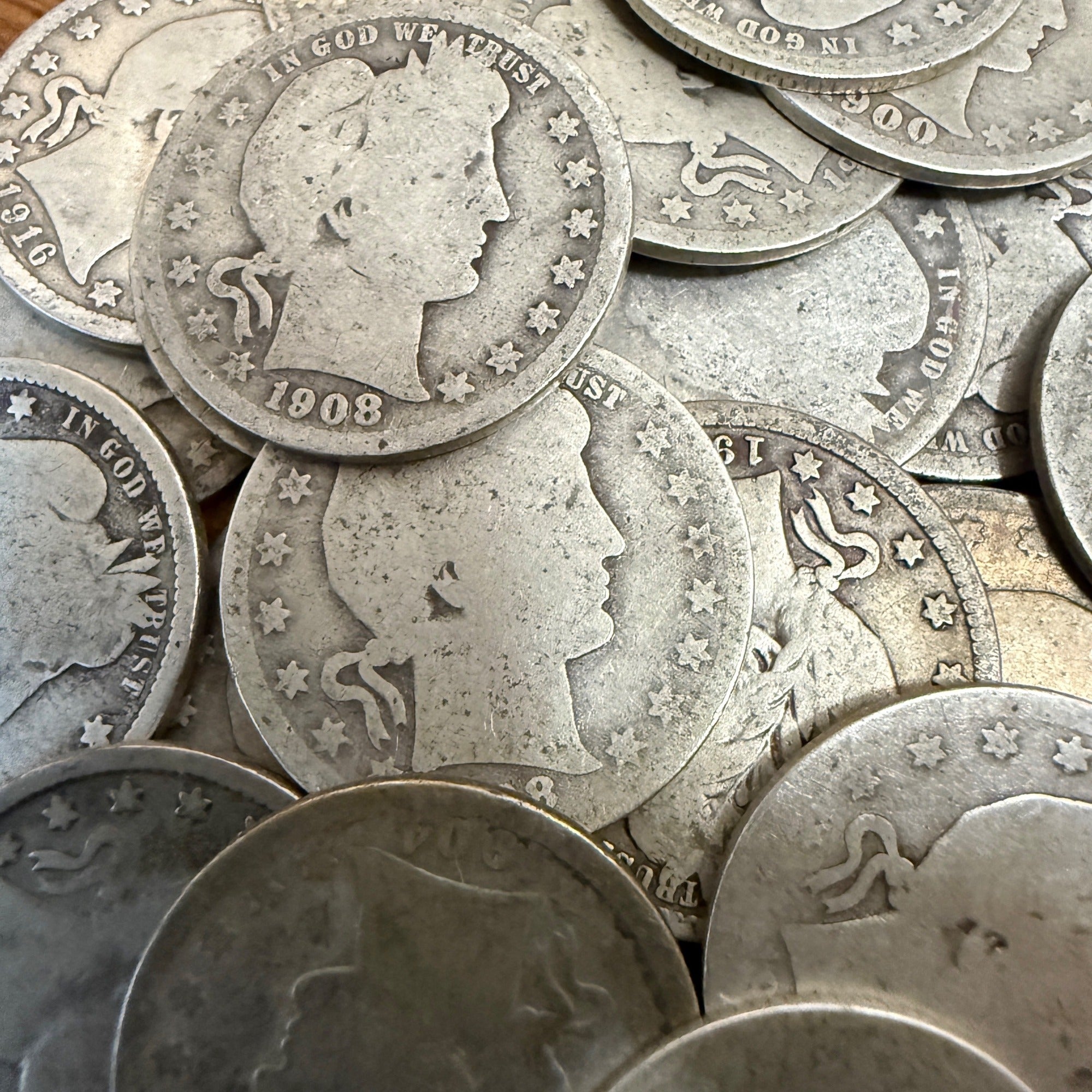 US Silver Barber Quarters Culled 90% Silver (1802-1916)