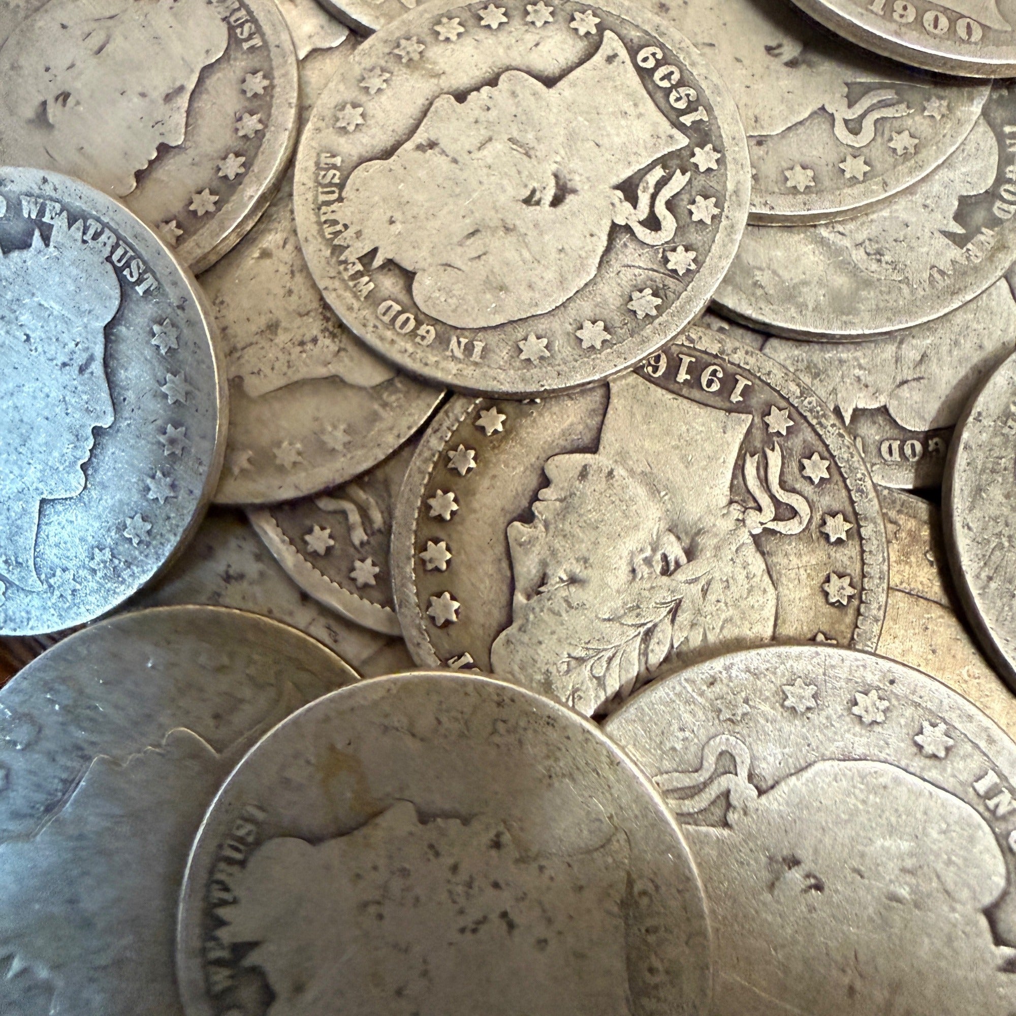 US Silver Barber Quarters Culled 90% Silver (1802-1916)