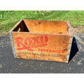 Vintage Wooden Soda Pop Crate Roxo Beverages Waukesha Wisconsin Rustic Antique
