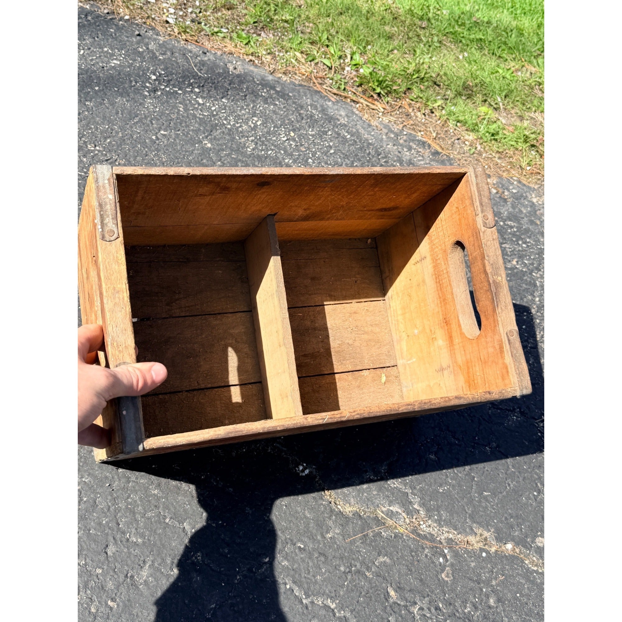 Vintage Wooden Soda Pop Crate Roxo Beverages Waukesha Wisconsin Rustic Antique