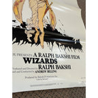 RARE Vintage 1977 Wizards Style B Fairy Ralph Bakshi Original Movie Poster 27x41