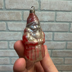 Antique 1920s Father Christmas Santa Claus Glass Ornament Early