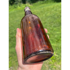 RARE 1890s Pre-Pro Peter Schoenhofen Brewing Co Amber Blob Beer Bottle Chicago