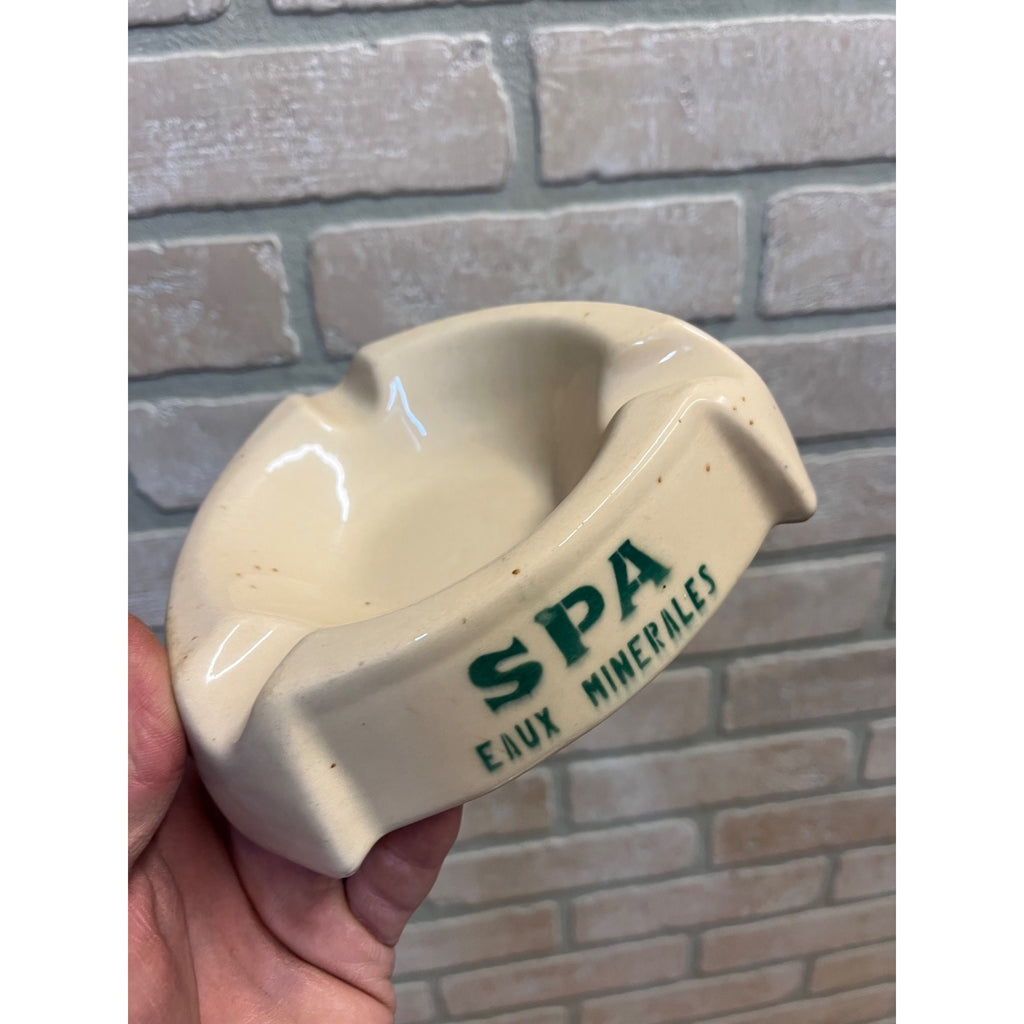 VINTAGE SPA EAUX MINERALES CIGAR ASHTRAY - BELGIUM MINERAL WATER ADVERTISING