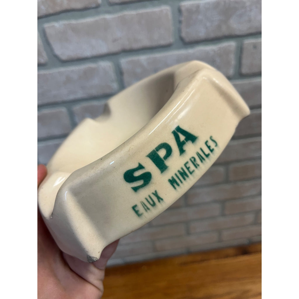 VINTAGE SPA EAUX MINERALES CIGAR ASHTRAY - BELGIUM MINERAL WATER ADVERTISING