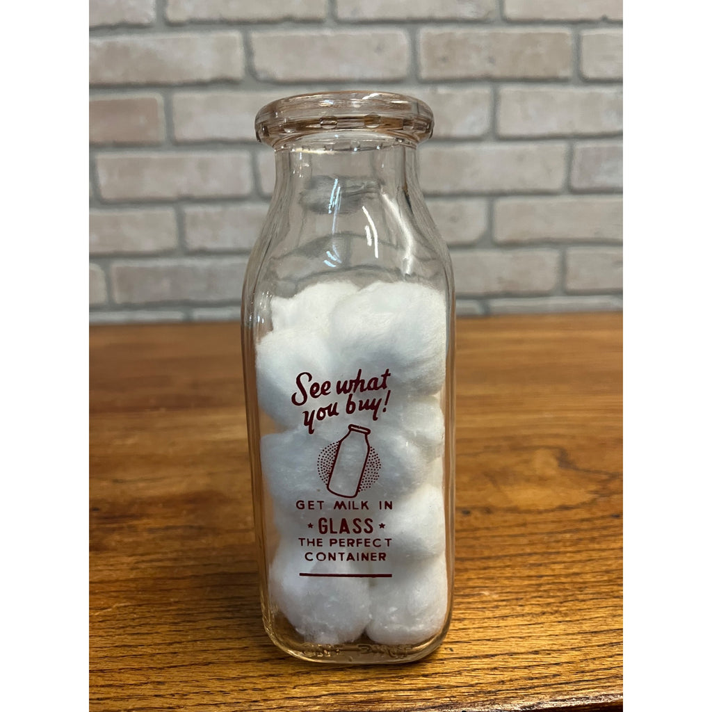 Vintage Barton Dairy Wisconsin WI Wis ACL PINT Milk Bottle RARE