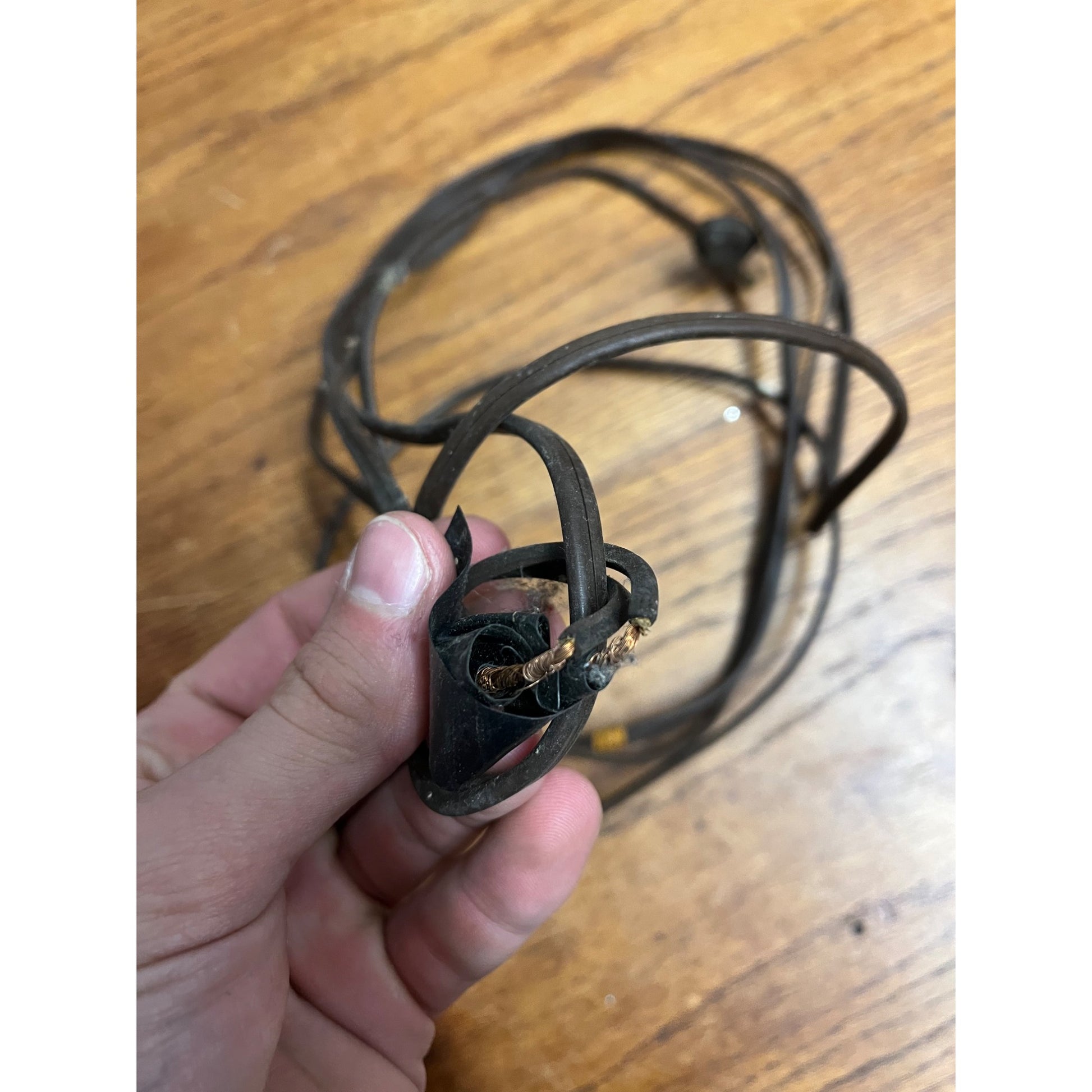 Vintage Hanging Electric Bed Lamp Frosted Glass Chrome Mid-Century - Works