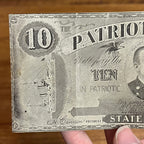 Original Spanish American War Patriots Bank Bond Note State of War Admiral Dewey