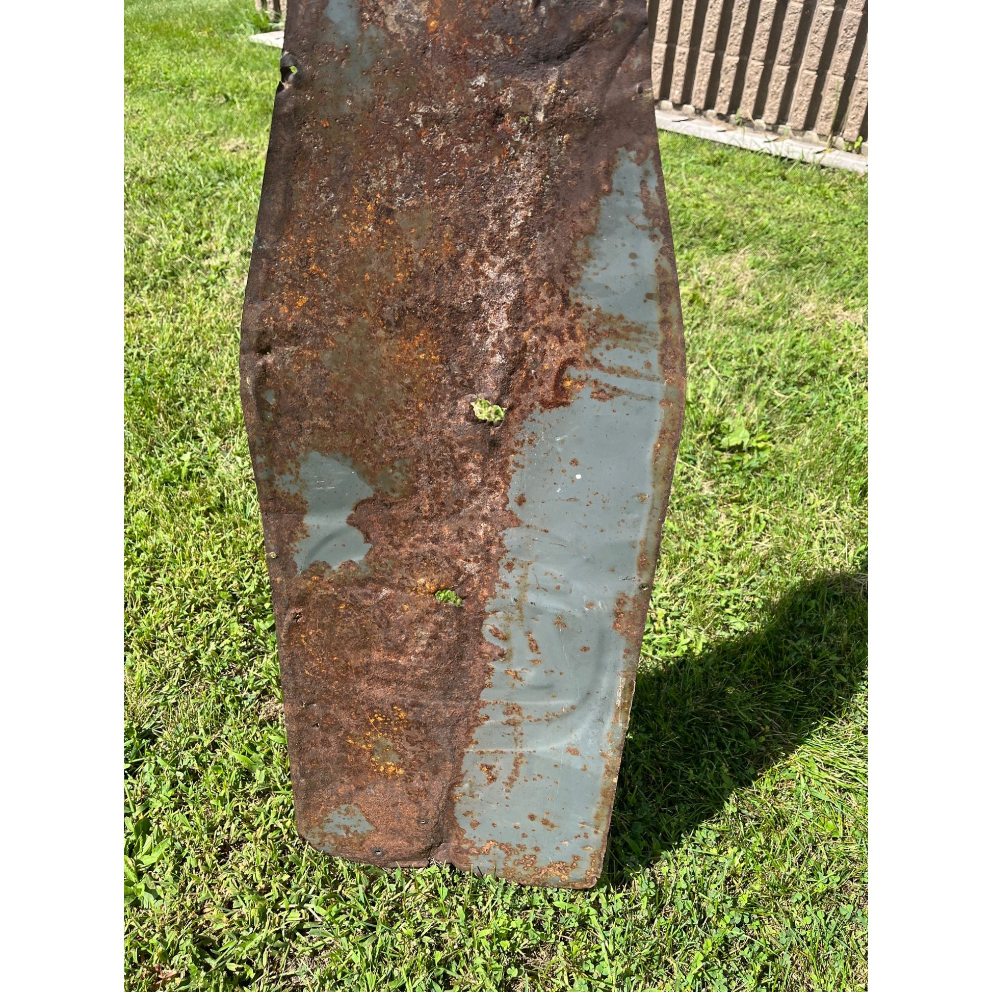 Rare Large Vintage 1930s Zesto Soda Pop Gas Station 44" Embossed Metal Sign