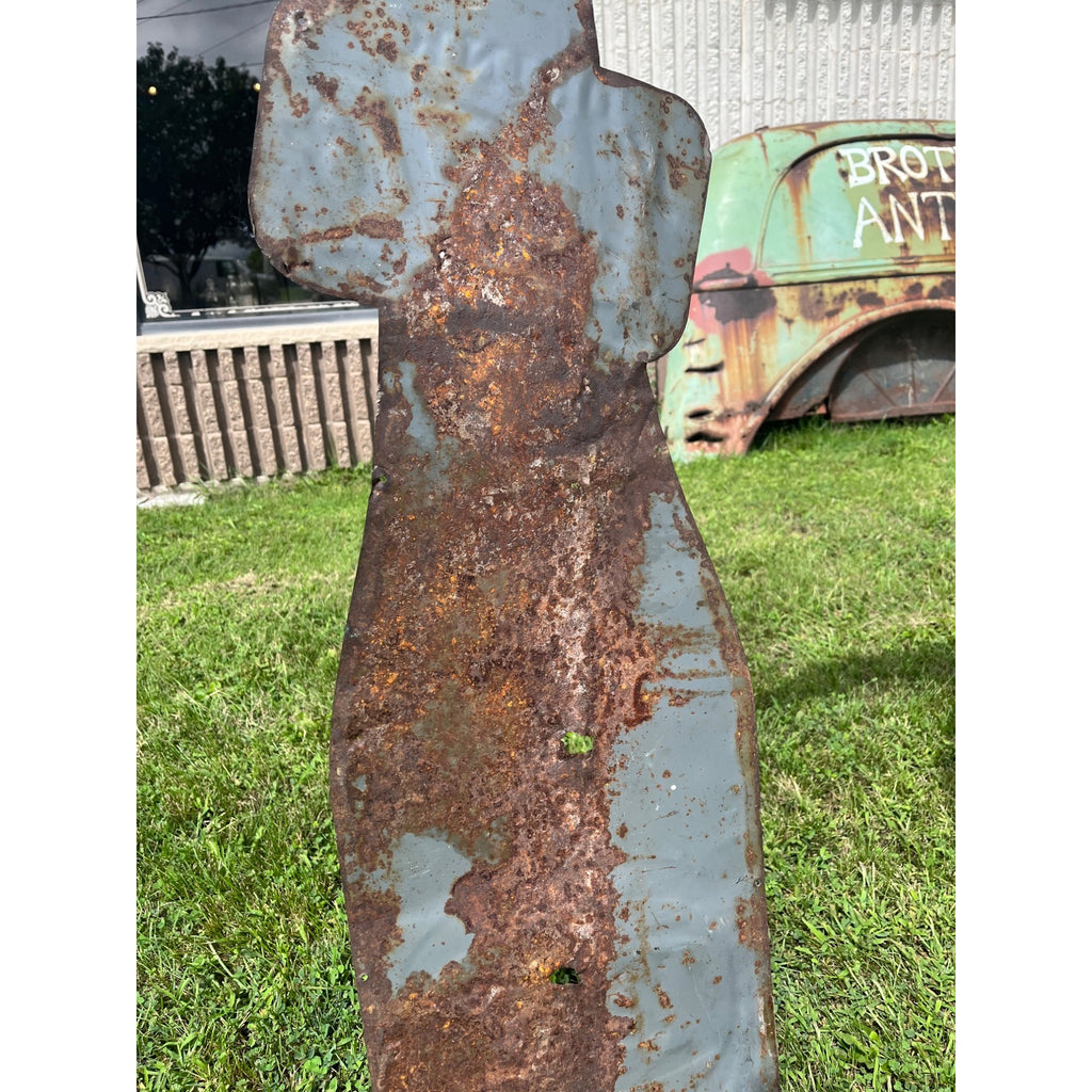 Rare Large Vintage 1930s Zesto Soda Pop Gas Station 44" Embossed Metal Sign