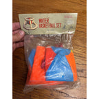 Vintage 1950s Vinyl Inflatable Water Basketball Beach Ball Set Pool Toy NOS NEW