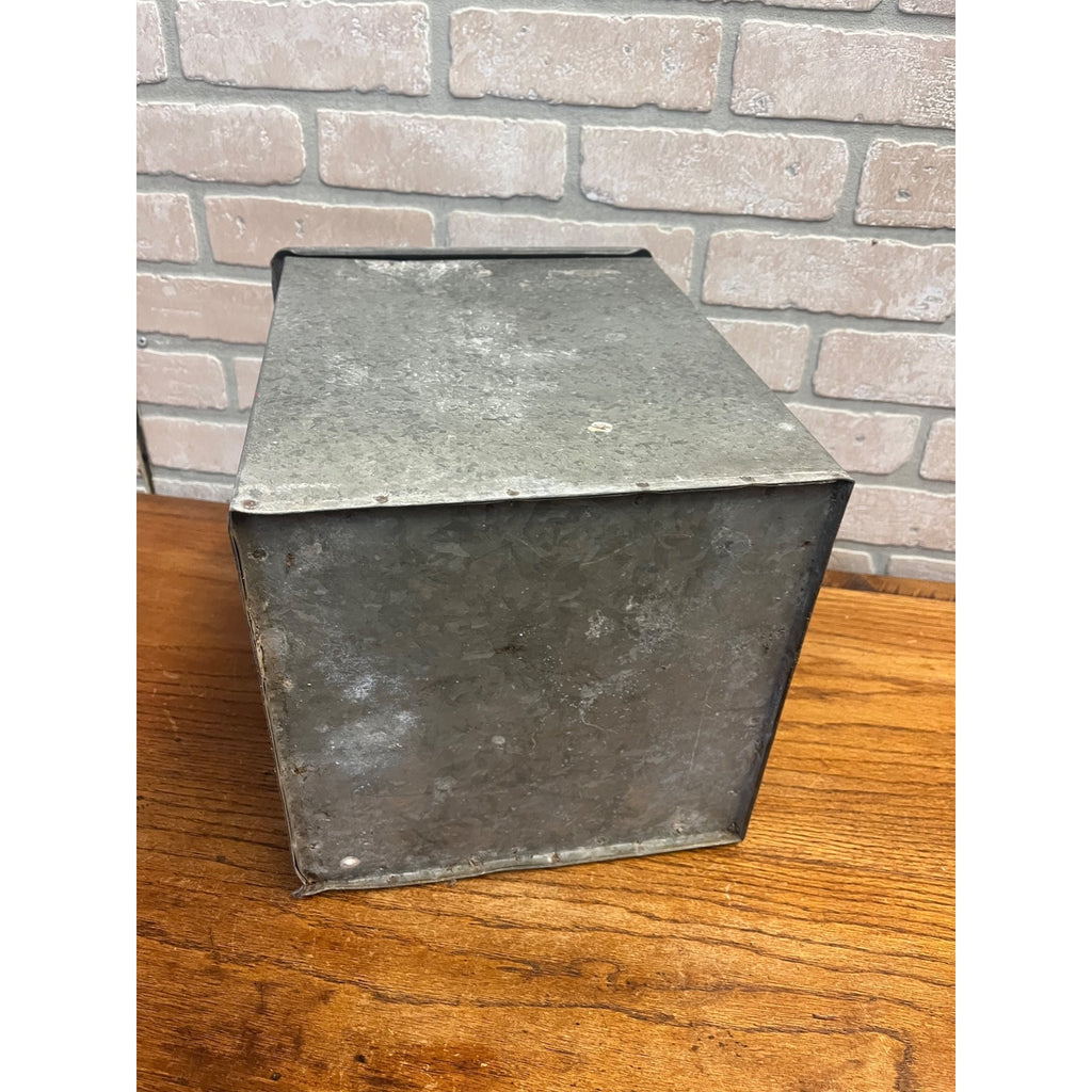 Vintage Fairmont Milk Dairy Front Porch Metal Milk Man Box Galvanized Advertising