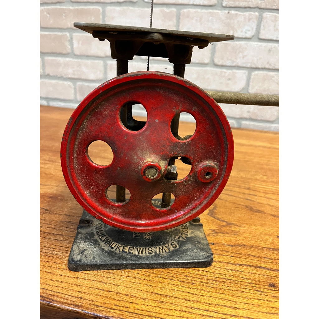 Vintage Handcrank American Scroll Saw Circa 1920S. Milwaukee. Delta Specialty Co
