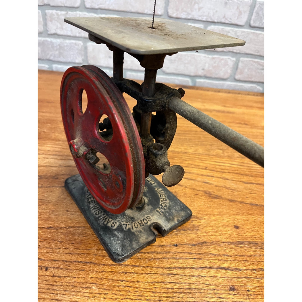 Vintage Handcrank American Scroll Saw Circa 1920S. Milwaukee. Delta Specialty Co