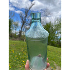 Patented Feb. 14 1899 Carter's Cork Top Full Quart Aqua Blue Green Glass Master Ink 1890s 1900s