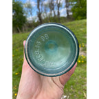 Patented Feb. 14 1899 Carter's Cork Top Full Quart Aqua Blue Green Glass Master Ink 1890s 1900s