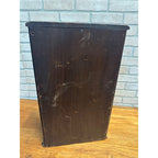 Antique Victorian 2-Drawer Mirrored Shaving Cabinet Bathroom Vanity Tabletop