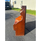 Antique Victorian 2-Drawer Mirrored Shaving Cabinet Bathroom Vanity Tabletop