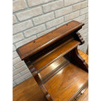 Antique Victorian 2-Drawer Mirrored Shaving Cabinet Bathroom Vanity Tabletop