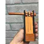 Antique 1930s Japan Halloween Ratcheting Wooden Noisemaker Black Cat Vintage