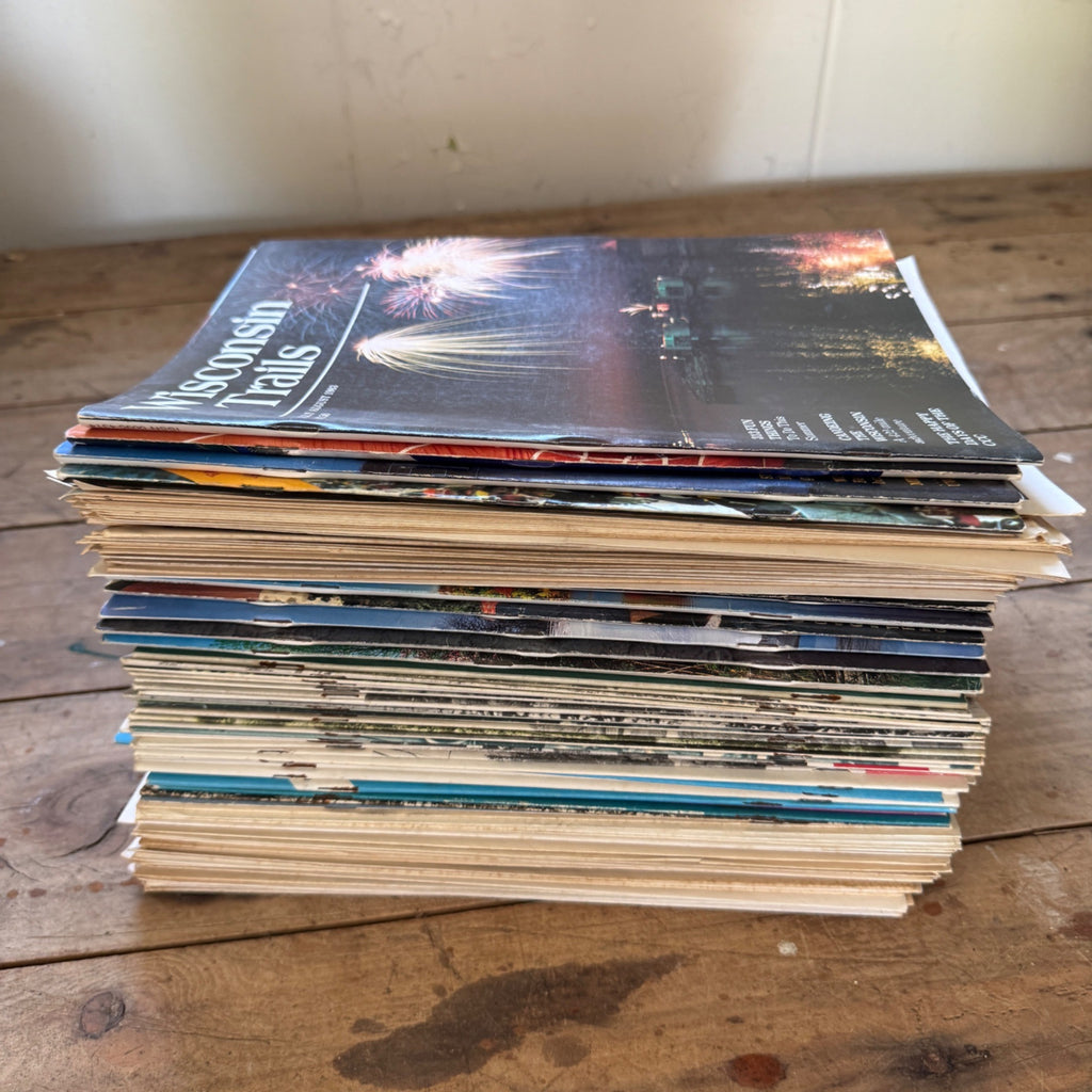 Huge Lot 1970s Wisconsin Trails and Wisconsin Week-End Magazines Mailers