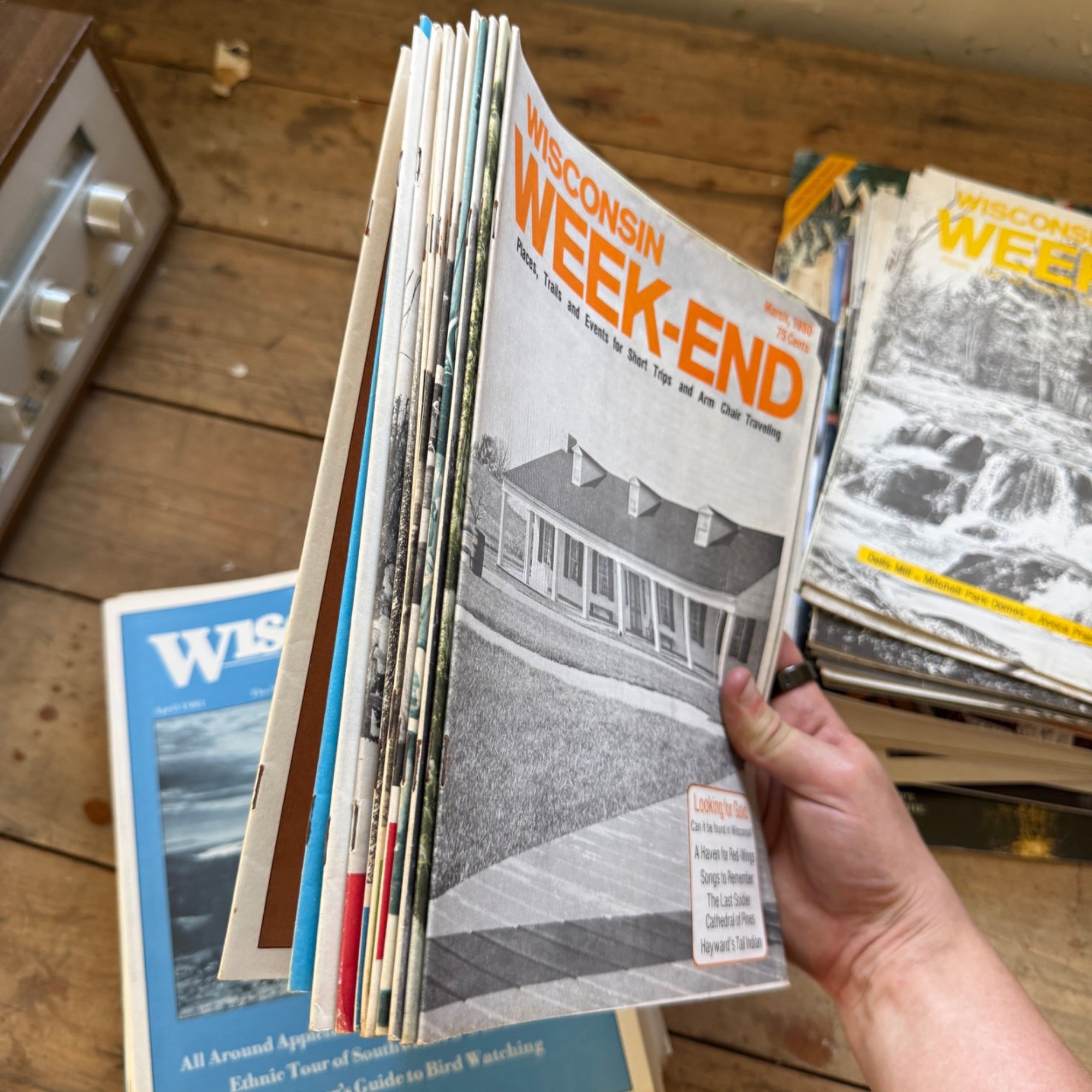 Huge Lot 1970s Wisconsin Trails and Wisconsin Week-End Magazines Mailers