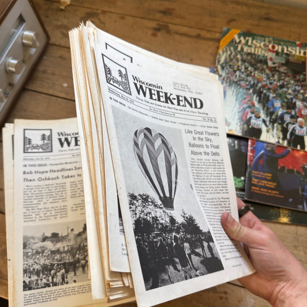 Huge Lot 1970s Wisconsin Trails and Wisconsin Week-End Magazines Mailers