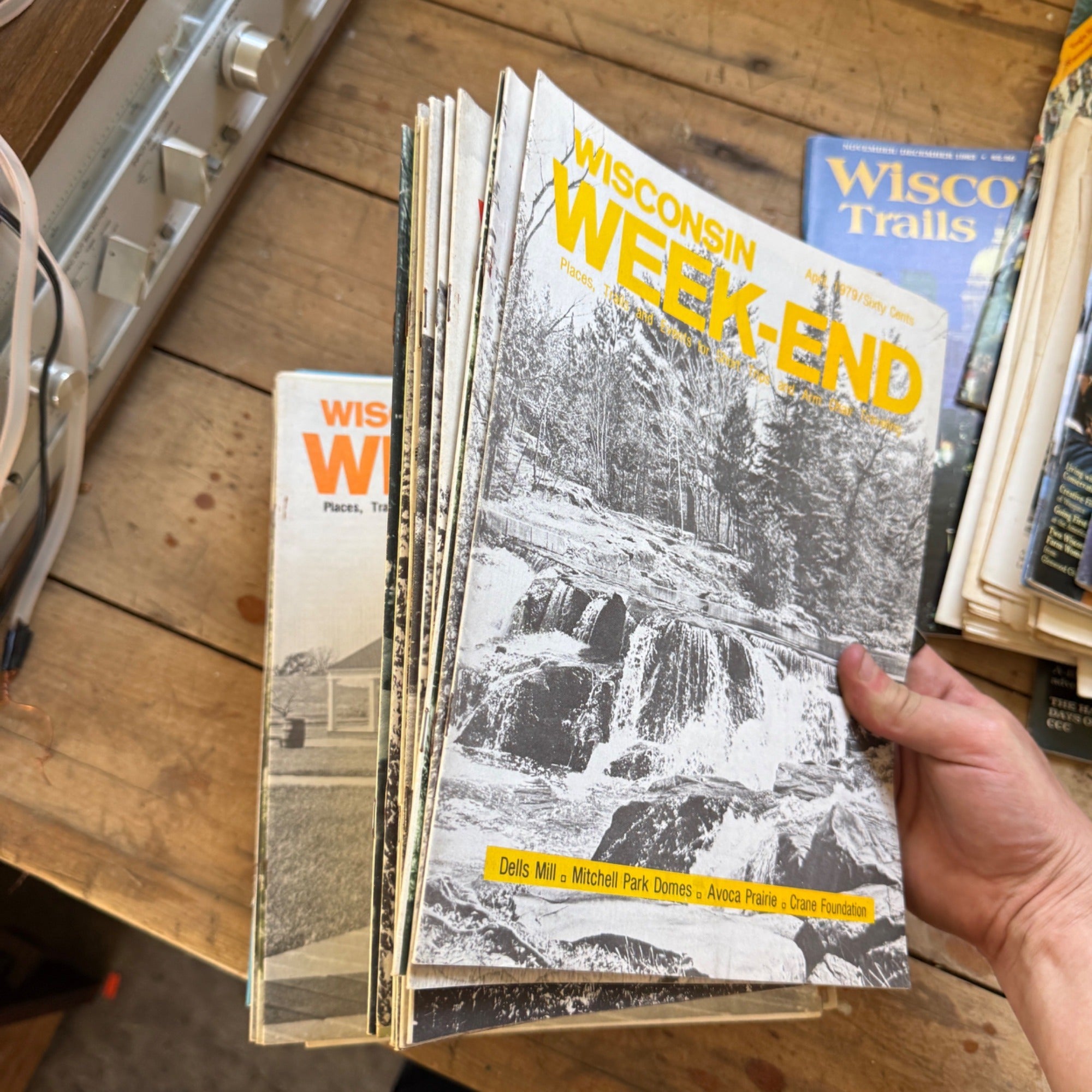 Huge Lot 1970s Wisconsin Trails and Wisconsin Week-End Magazines Mailers