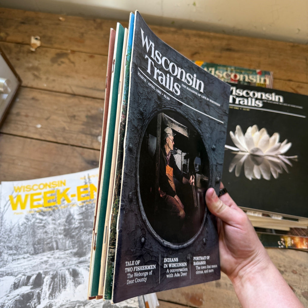 Huge Lot 1970s Wisconsin Trails and Wisconsin Week-End Magazines Mailers
