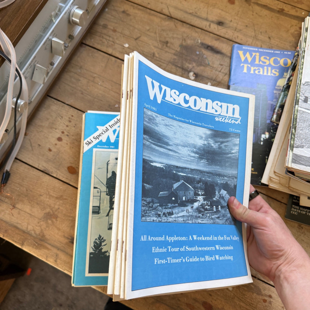 Huge Lot 1970s Wisconsin Trails and Wisconsin Week-End Magazines Mailers