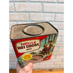 ANTIQUE NESTLE 24OZ HOT COCOA TIN CHOCOLATE CAN CAMPING SKIING GROCERY STORE