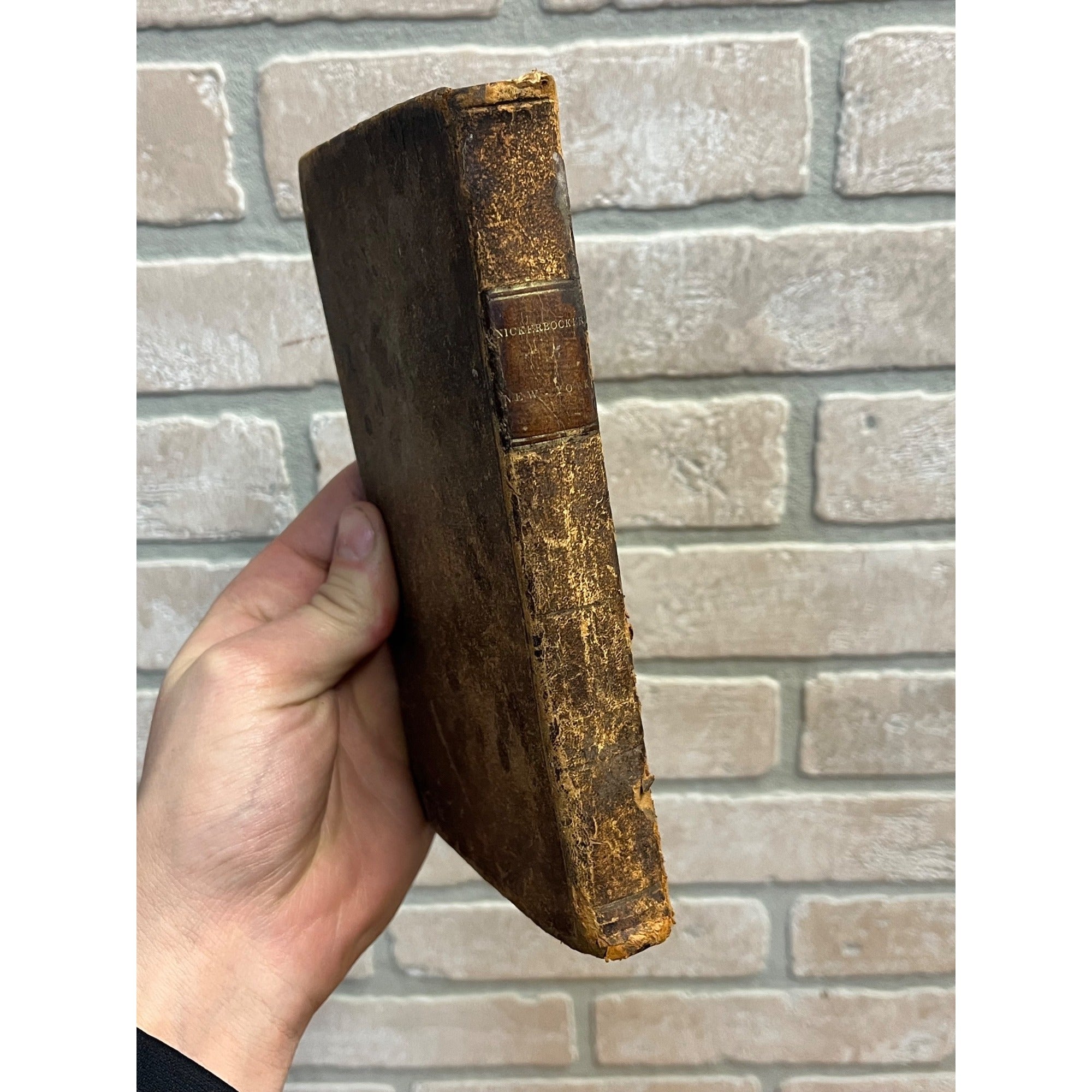 Original 1826 "A History of New York" Diedrich Knickerbocker (Washington Irving)