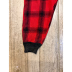 Vintage JC Higgins Woolrich Red Buffalo Plaid Wool Flannel Hunting Pants Fall Winter Distressed