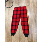 Vintage JC Higgins Woolrich Red Buffalo Plaid Wool Flannel Hunting Pants Fall Winter Distressed