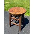 Antique Primitive Milking Stool Old Farmhouse Wooden Stool Rustic Country Decor
