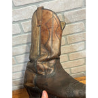Vintage Men's Wrangler Leather Cowboy Western Boots Size 9.5D
