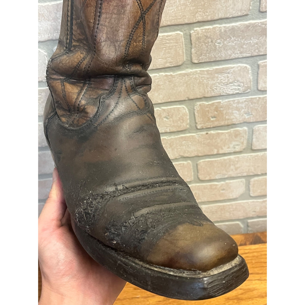 Vintage Men's Wrangler Leather Cowboy Western Boots Size 9.5D