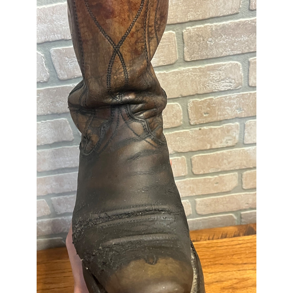 Vintage Men's Wrangler Leather Cowboy Western Boots Size 9.5D